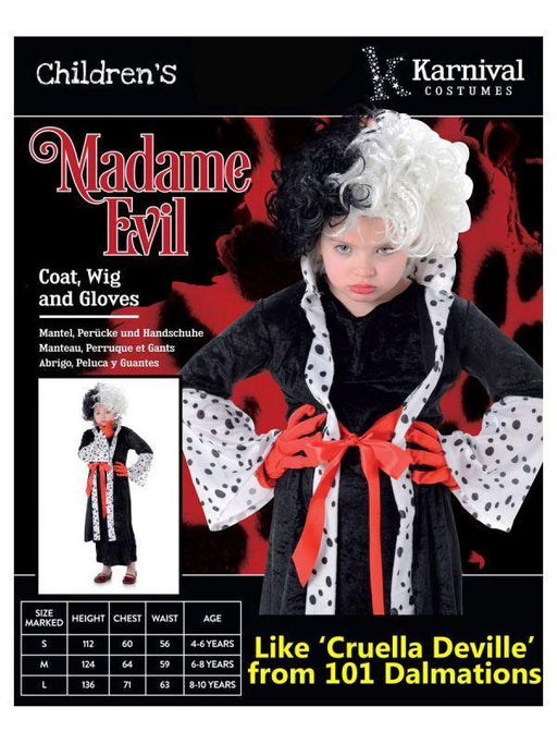 Madame Evil Childs Costume, Large | 1ct - Zurchers