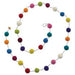 Yellow Burgundy Orange Green Pompom Garland 6ft | 1ct - Zurchers