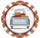 Pumpkin Gingham Paper Plates 9" | 8ct - Zurchers