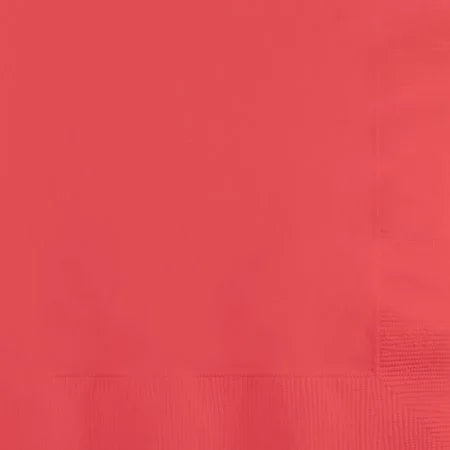 Coral Luncheon Napkins | 50ct - Zurchers