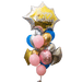 Happy Birthday Satin Gold Burst Deluxe Bouquet | 17 pcs - Zurchers