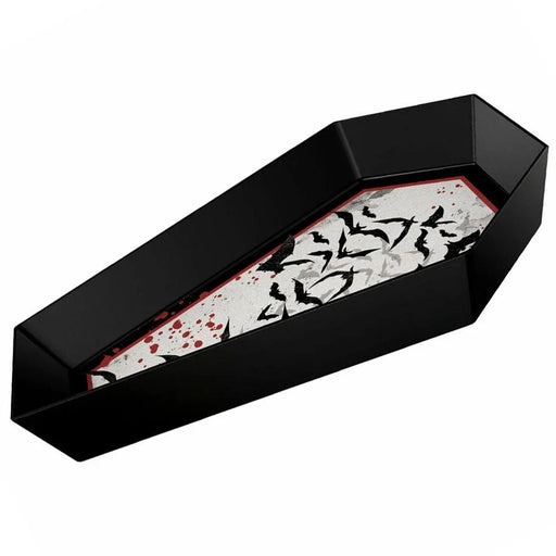 Dark Manor Black Coffin Shaped Halloween Bowl Melamine 12 x 8 " | 1ct - Zurchers