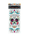 Day of the Dead Skull Cello Treat Bags with Ties 5" x 11" | 20 ct - Zurchers