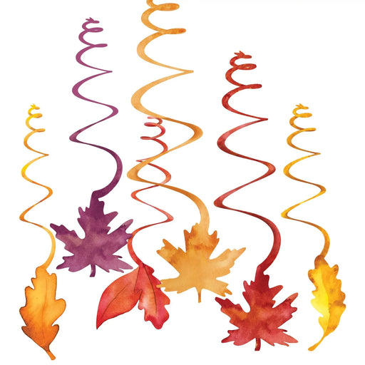 Fall Leaves Swirl Decorations | 12ct - Zurchers