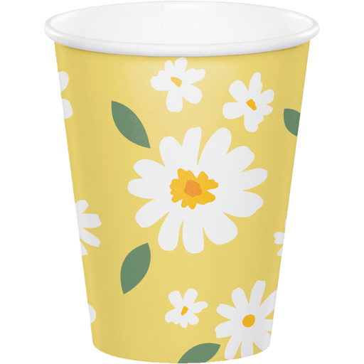 Sweet Daisy Paper paper cups 9oz. | 8 ct - Zurchers