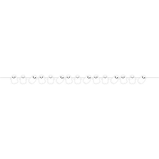 Halloween Ghosts Shaped Banner 7.5' | 1ct - Zurchers