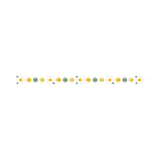 Sweet Daisy Honeycomb Cutout Banner 8' | 1 ct - Zurchers
