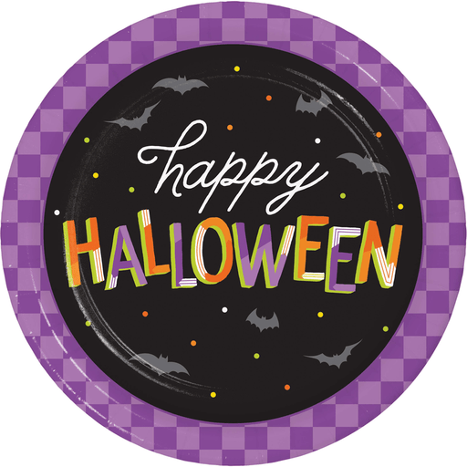 Halloween Happy Halloween Paper Lunch Plates 9" | 8 ct - Zurchers