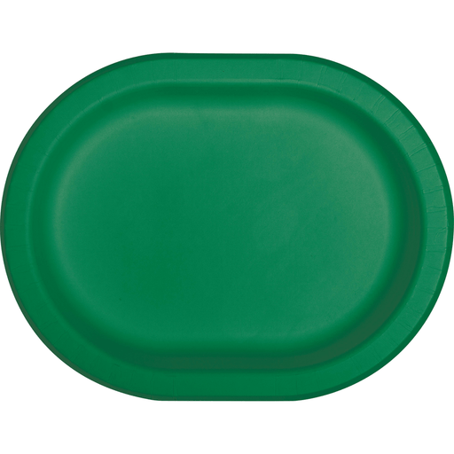 Emerald Green Oval Platter 12" | 8 ct - Zurchers