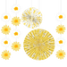 Sweet Daisy Paper Fan Kit | 5 pcs - Zurchers