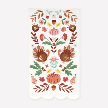 Folk Fall Guest Towel | 1ct - Zurchers