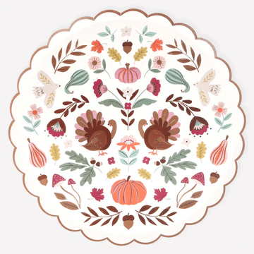 Folk Turkey Plates | 1ct - Zurchers