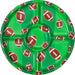 Football Plastic Compartment Tray 14.7" | 1 ct - Zurchers