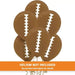 Football Flat Printed Latex Balloons 12" | 6ct - Zurchers