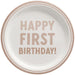 Gender Neutral First Birthday Plates 9" | 8 ct - Zurchers