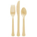 Gold Plastic Assorted Cutlery | 24 pcs - Zurchers