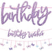 Glitter Birthday Wishes Flutter Banners | 2ct - Zurchers