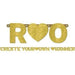 Glitter Gold Letter Banner Kit - Zurchers