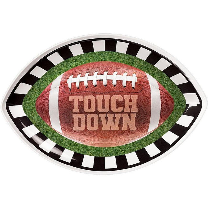 Go Fight Win Football Melamine Oval Platter 17.25" | 1 ct - Zurchers