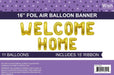 Gold Air - Filled Welcome Home Balloon | 1 ct - Zurchers