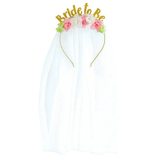 Gold Bride - To - Be Headband with Veil | 1 ct - Zurchers