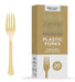 Gold Heavy Duty Plastic Forks | 20ct - Zurchers
