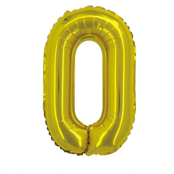 Gold Jumbo Number Balloons 34" - Zurchers