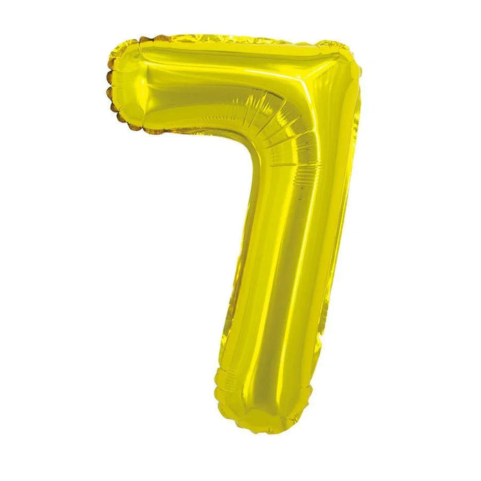 Gold Jumbo Number Balloons 34" - Zurchers