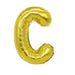 Air Filled Gold Mylar Letter Balloon, 16" | 1 ct - Zurchers