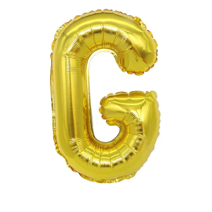 Air Filled Gold Mylar Letter Balloon, 16" | 1 ct - Zurchers