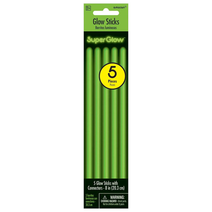 Green Glow Sticks 8" | 5ct - Zurchers