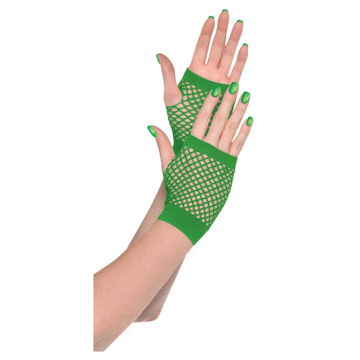 Green Short Fishnet Gloves | 1pr - Zurchers