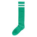 Green w/White Stripes Knee Socks | 1pr - Zurchers