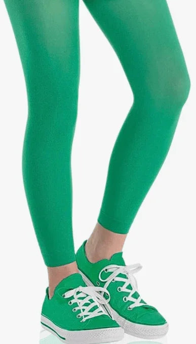 Green Footless Tights - Zurchers
