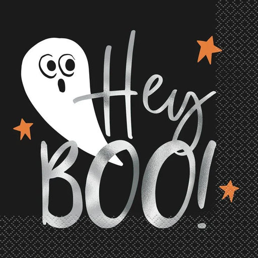 Halloween Bats & Boos "Hey Boo" Lunch Napkins | 16ct - Zurchers