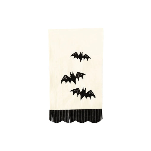 Bats Fringe Scallop Dinner Napkin | 24 ct - Zurchers