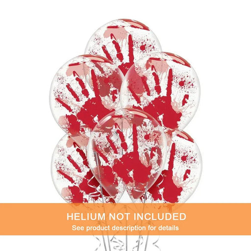 Halloween Blood Spatter Latex Balloons 12" | 6ct - Zurchers