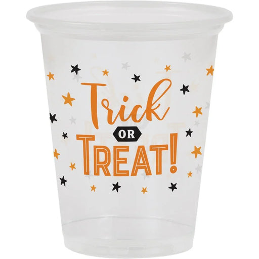 Halloween Trick or Treat Clear Cups 16oz | 8ct - Zurchers