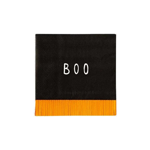 Ghoul Gang Boo Fringe Beverage Napkin | 24 ct - Zurchers