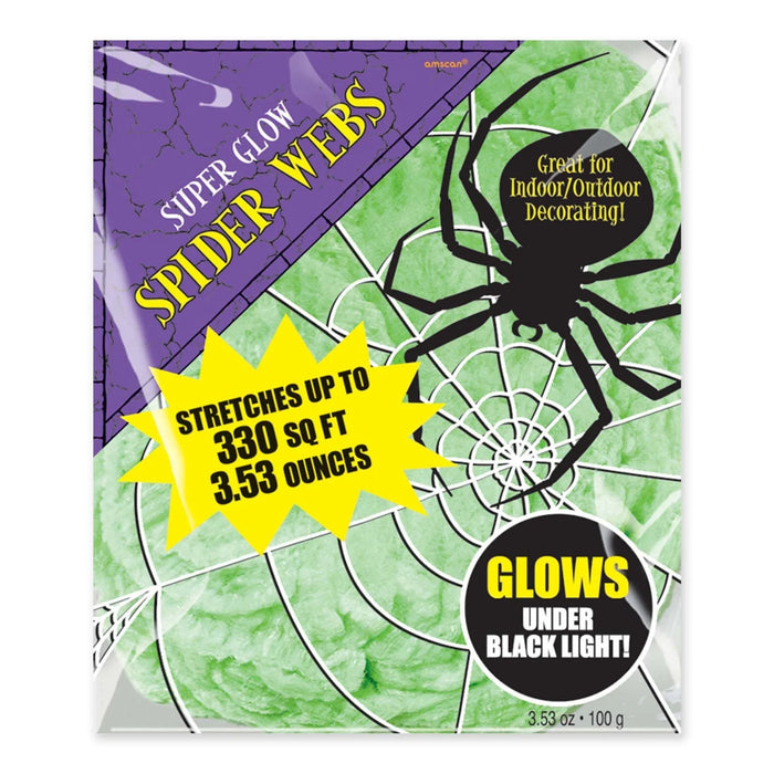 Halloween Green Spiderweb 3.53oz | 1ct - Zurchers