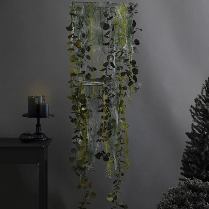 Halloween Mutated Forest Vine & Gauze Hanging Decoration 67" x 18" | 1 ct - Zurchers