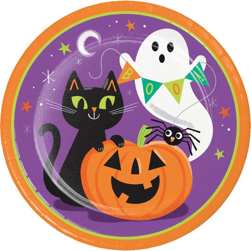 Halloween Pals Paper Lunch Plates 9" | 8ct - Zurchers