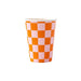 Pink Pumpkin Checked Party Cup 12oz. | 8 ct - Zurchers