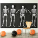 Halloween Skeleton 3 Piece Back Drop | 3pcs - Zurchers