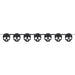 Halloween Skull Wood Garland| 1ct - Zurchers