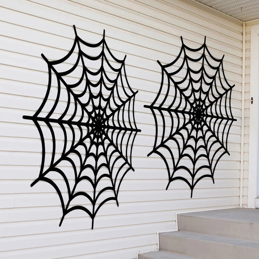 Halloween Spiderweb Outdoor Plastic Decoration 65"x65" | 2ct - Zurchers