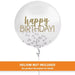 Happy Birthday Flat Gold Confetti Balloon 24" | 1 ct - Zurchers