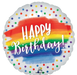 Happy Birthday Dots Satin Mylar Balloon 18" | 1 ct - Zurchers