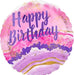 Happy Birthday Watercolor Mylar Balloon 18" | 1ct - Zurchers