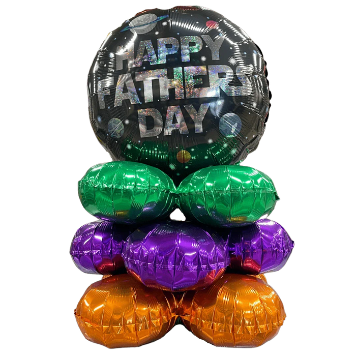 Happy Fathers Day Galactic Mini Balloon Bouquet | 1 ct - Zurchers
